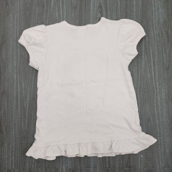 Girls BB Blanke Boutique "Ansley" Floral Embroidered Monogrammed Shirt Size 6 - Picture 2 of 4